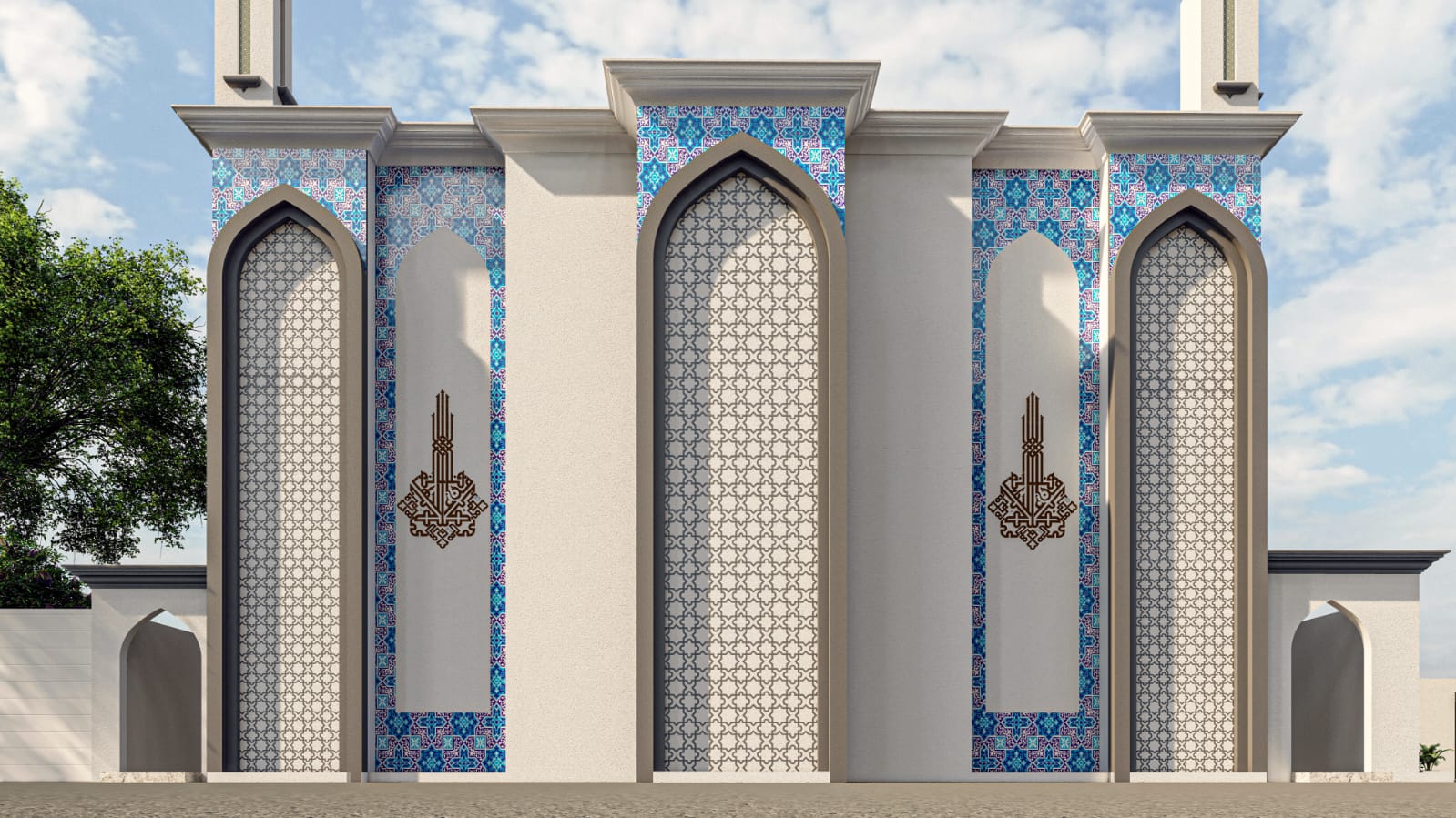Side Elevation — Arched Panels