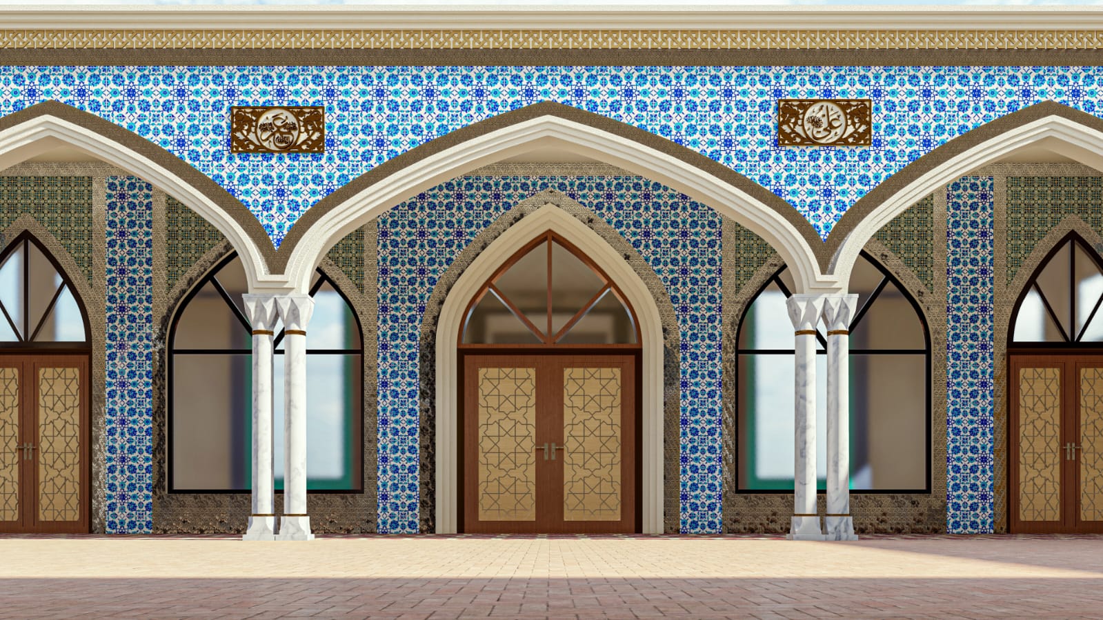 Front Arcade — Central Portal