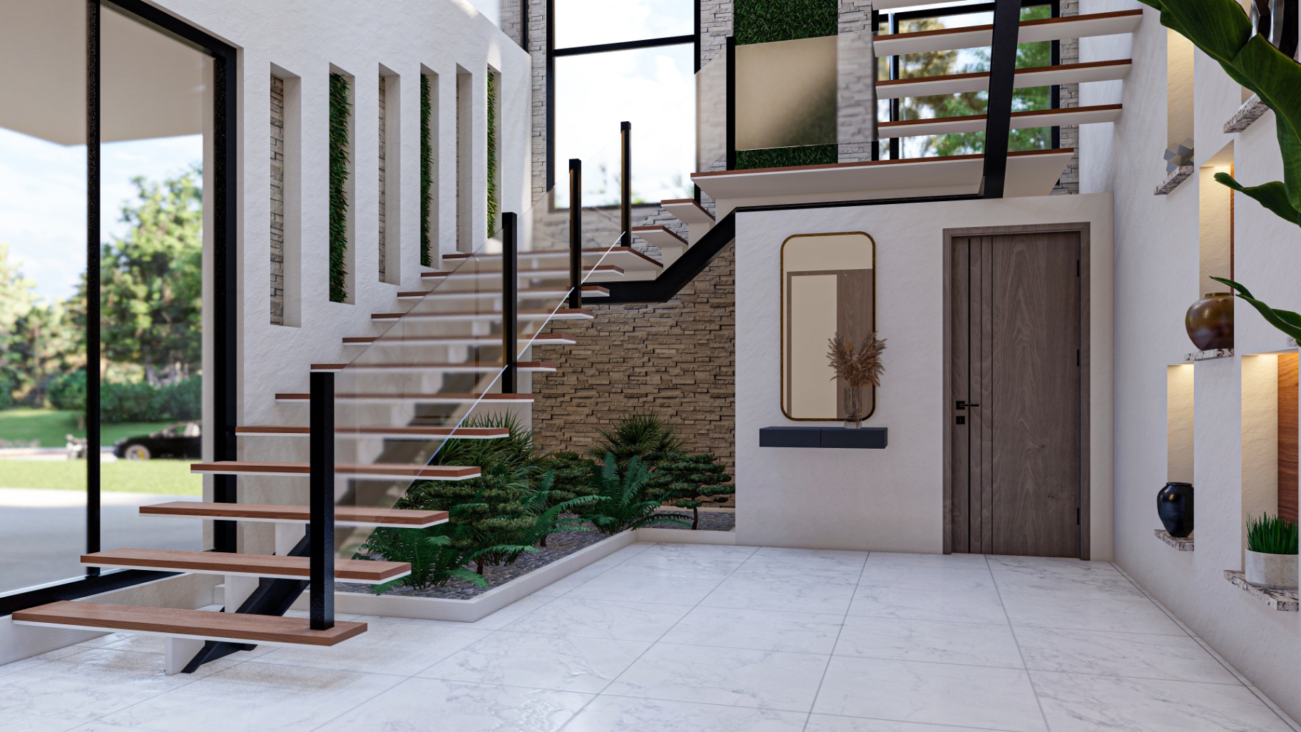 Sculptural Staircase Well