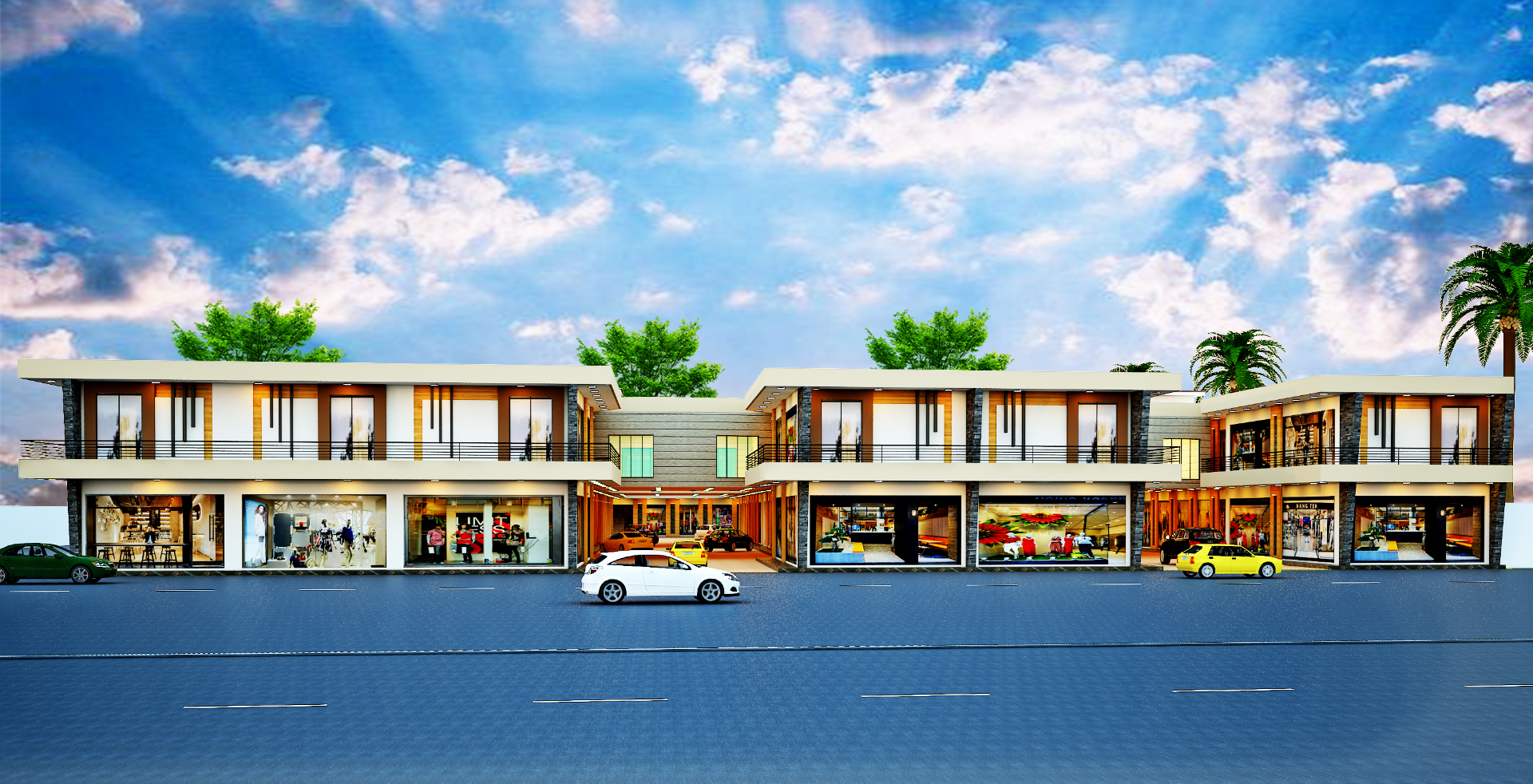 Gallery Plaza — Full Elevation