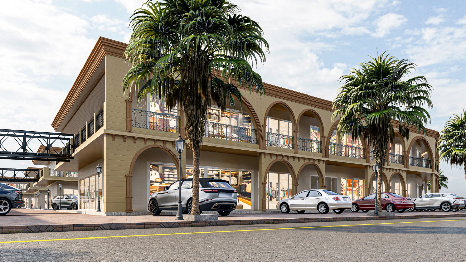 Retail Arcade — Corner Block