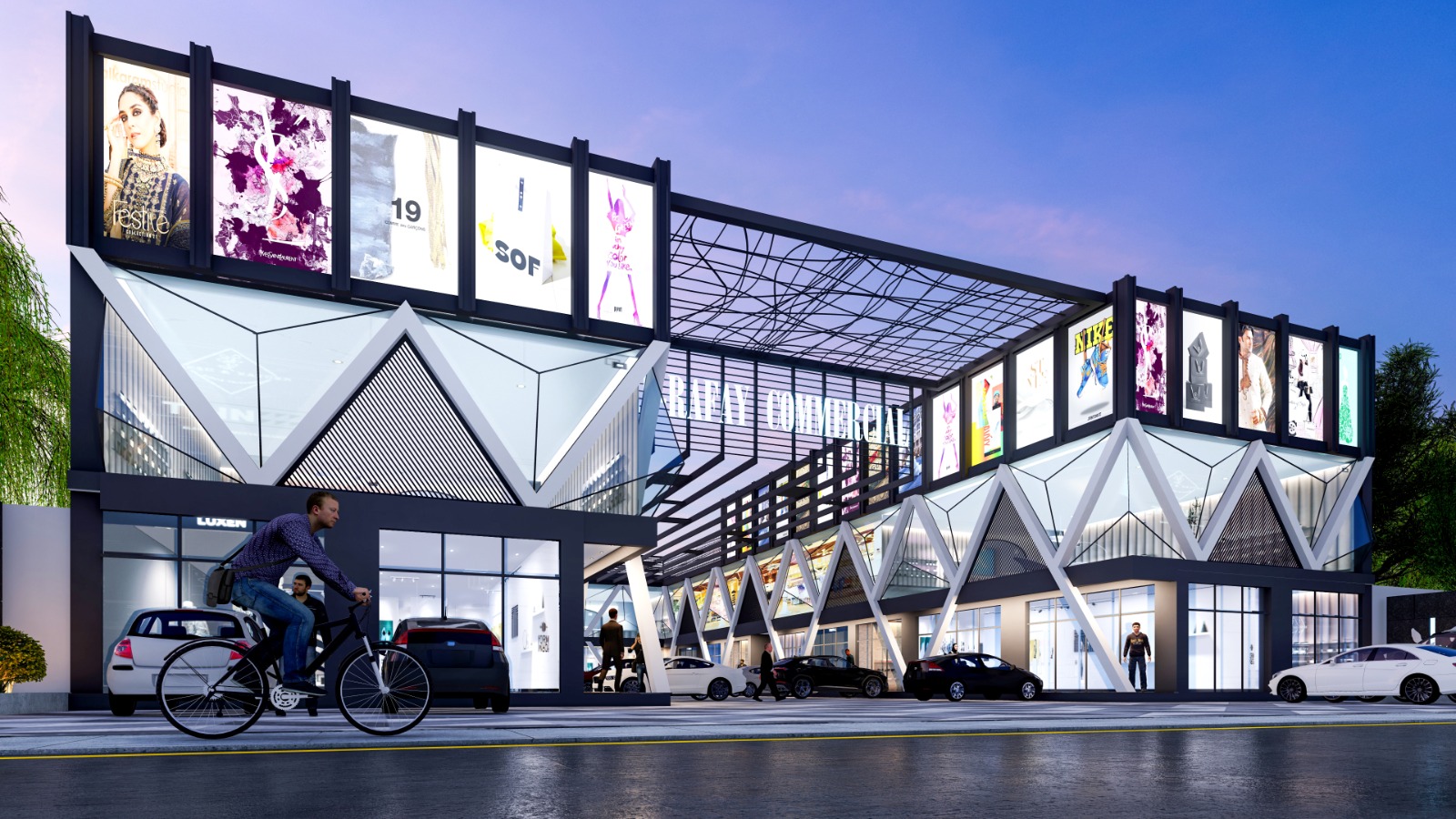 Al-Rafay Commercial — Perspective View