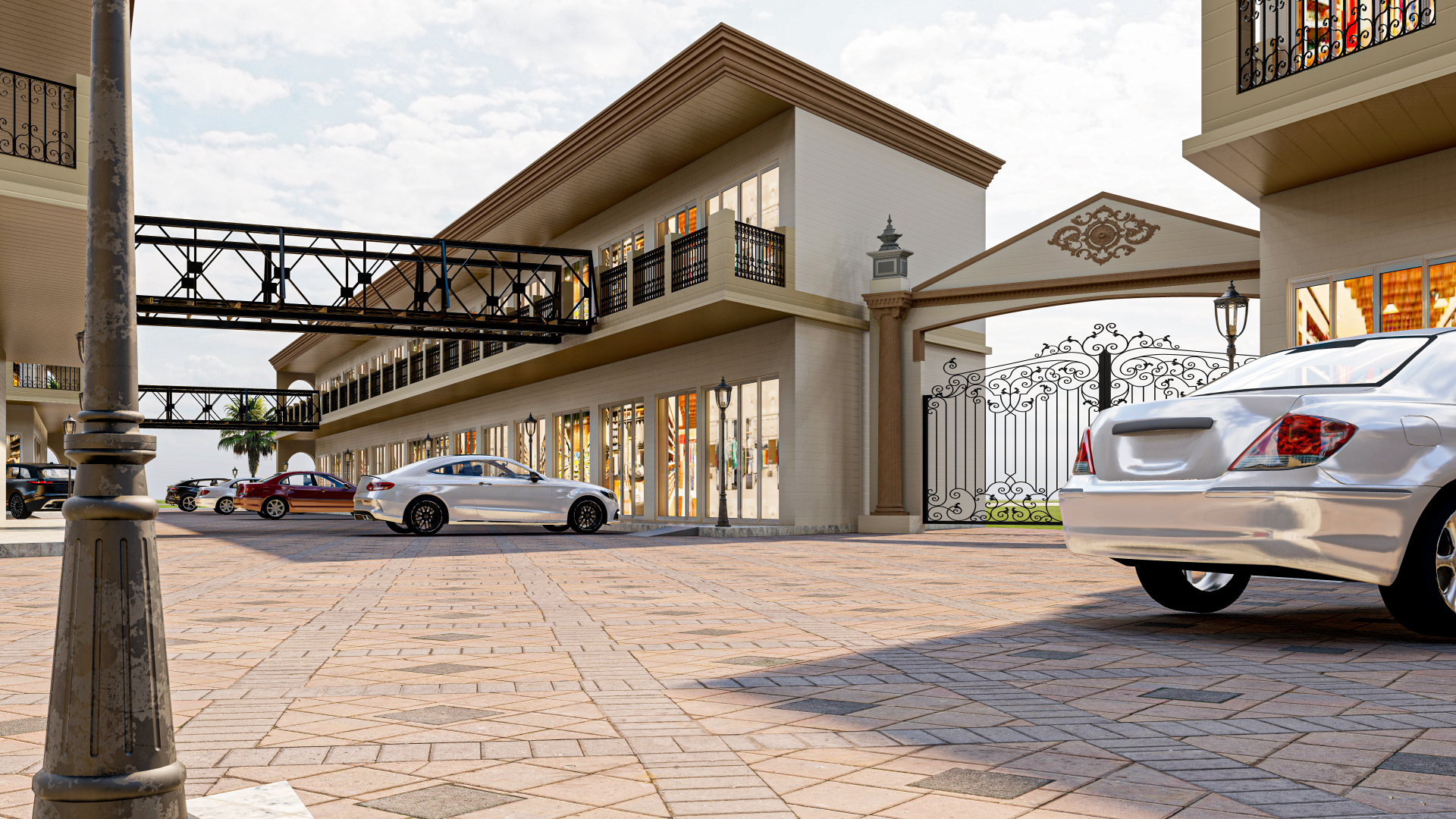 Retail Arcade — Courtyard Entry