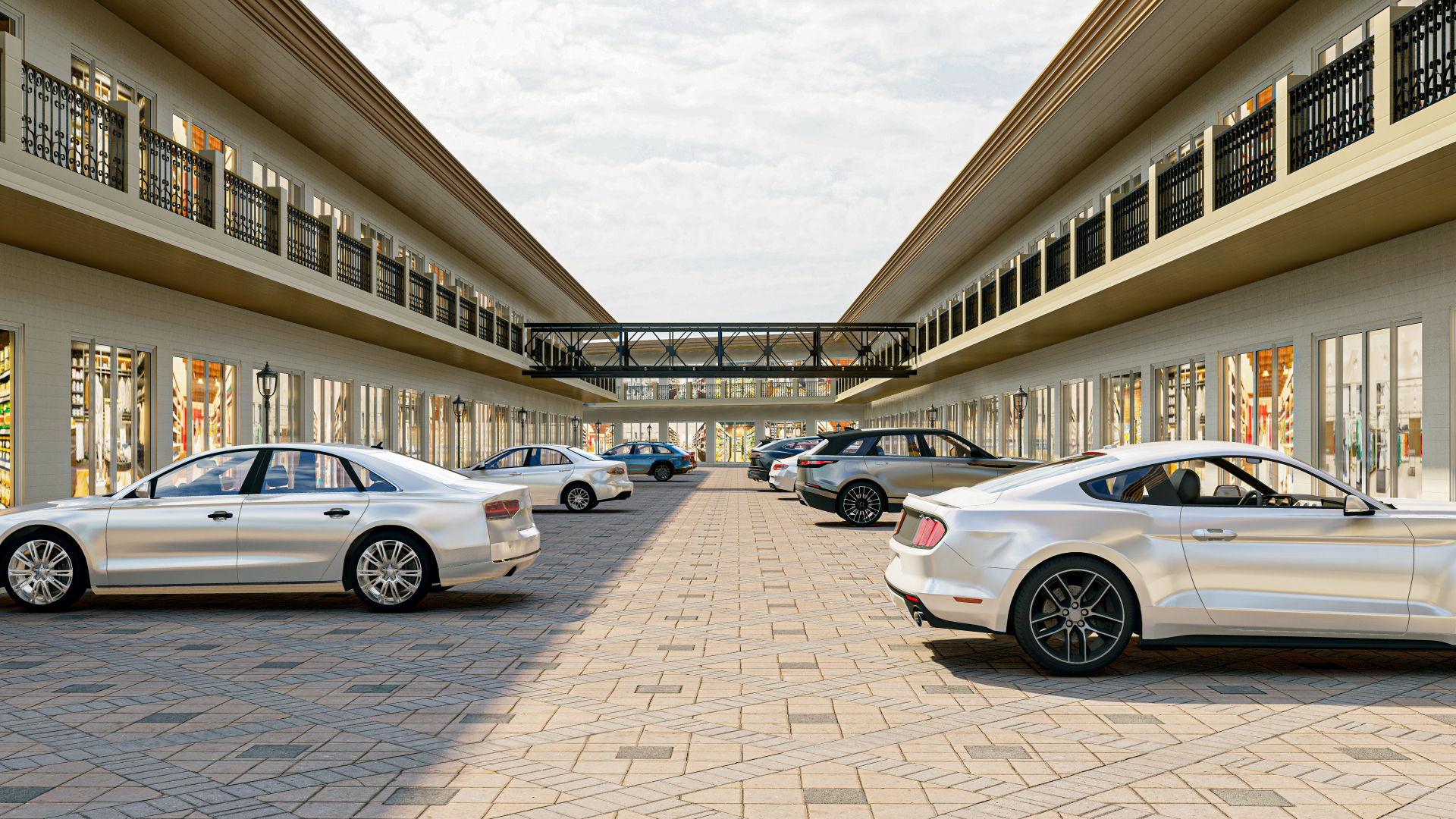 Retail Arcade — Internal Parking Court